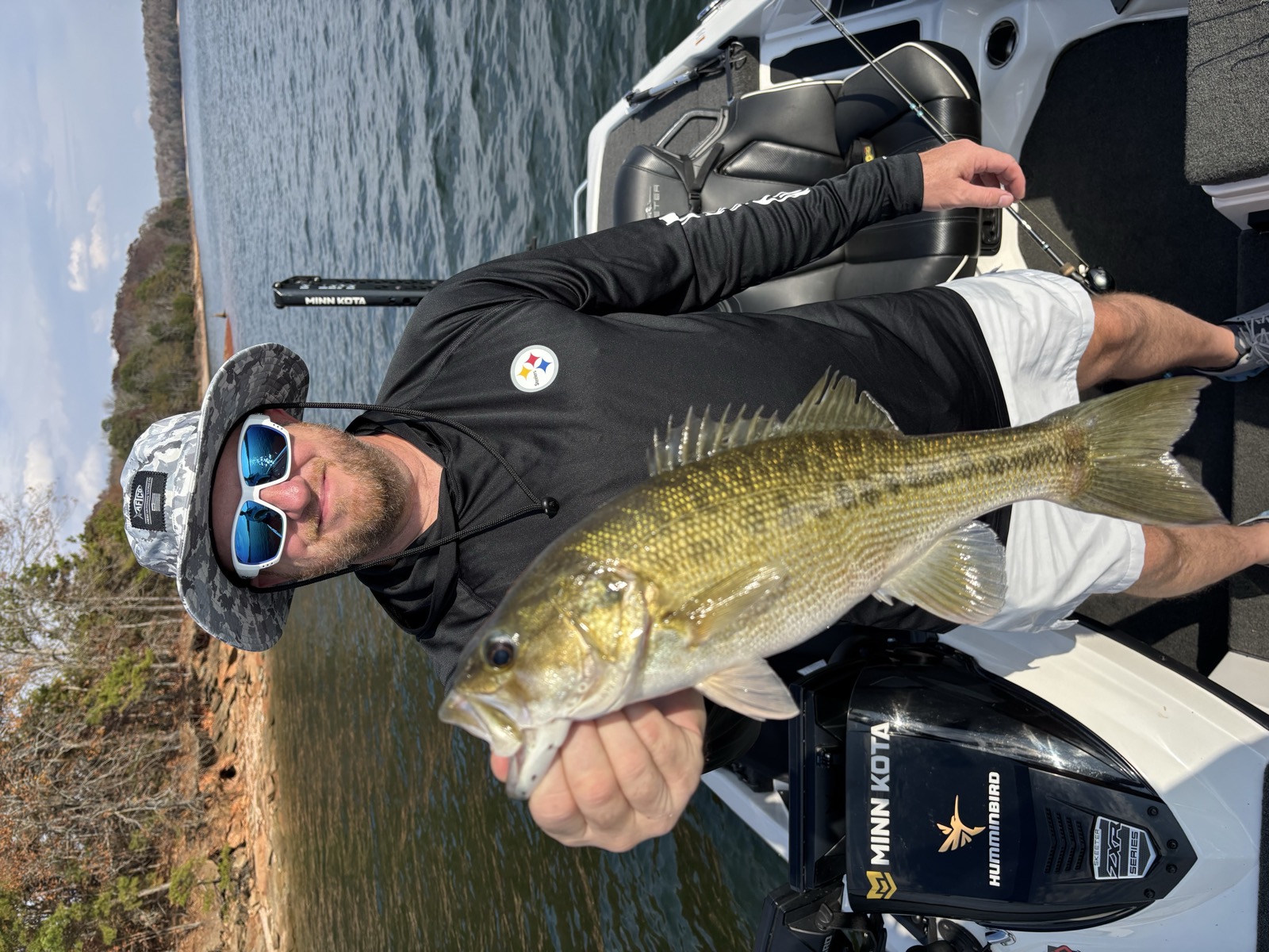 Coach Taylor on the water during a Palmetto Bass Academy coaching session